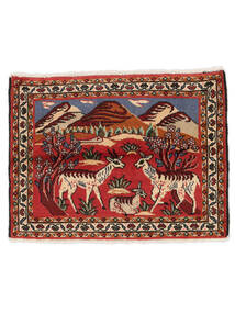  Persischer Asadabad Teppich 66X98 Dunkelrot/Schwarz (Wolle, Persien/Iran)