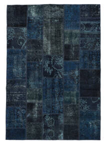 Persian Patchwork Rug 167X240 Black/Dark Blue (Wool, Persia/Iran)