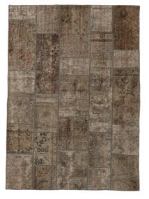 絨毯 ペルシャ パッチワーク 170X237 茶色/ブラック (ウール, ペルシャ/イラン)