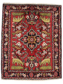  Oosters Rudbar Vloerkleed 73X90 Zwart/Donkerrood Wol, Perzië/Iran Carpetvista