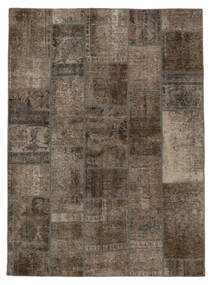 絨毯 ペルシャ Patchwork - Persien/Iran 174X236 茶色/ブラック (ウール, ペルシャ/イラン)