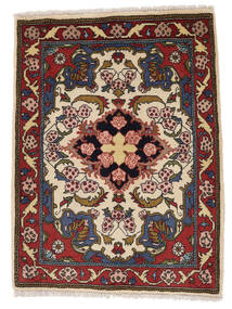 Ardebil Teppich 74X97 Schwarz/Dunkelrot Wolle, Persien/Iran Carpetvista