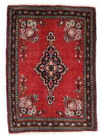 Alfombra Oriental Asadabad 65X90 Rojo Oscuro/Negro (Lana, Persia/Irán