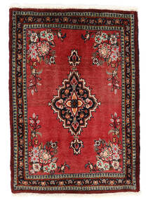 65X93 絨毯 オリエンタル アサダバード ダークレッド/ブラック (ウール, ペルシャ/イラン) Carpetvista