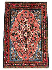  Persialainen Mehraban Matot 66X95 Musta/Tummanpunainen Carpetvista