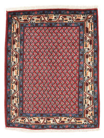 Persialainen Sarough Mir Matot 72X92 Tummanpunainen/Musta Carpetvista