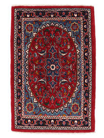 Tapete Oriental Sarough 65X98 Vermelho Escuro/Preto (Lã, Pérsia/Irão)