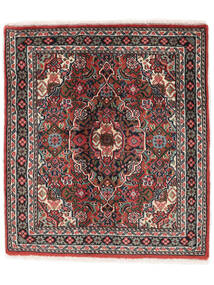 絨毯 ビジャー 69X78 ブラック/ダークレッド (ウール, ペルシャ/イラン)