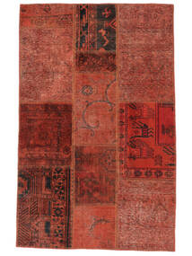  104X162 Patchwork Teppich Dunkelrot/Schwarz Persien/Iran Carpetvista