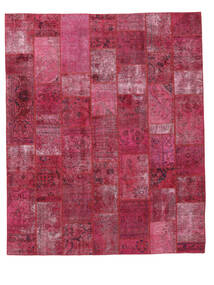 250X304 Patchwork Matot Matto Moderni Tummanpunainen/Punainen Isot (Villa, Persia/Iran) Carpetvista