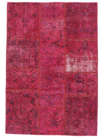  Patchwork - Persien/Iran 104X149 Vintage Persa Tapete Lã Vermelho Escuro Pequeno Carpetvista