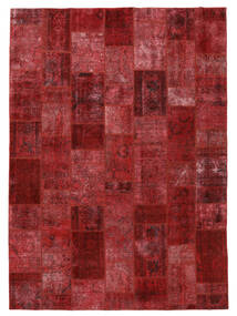  Patchwork Covor 258X356 Vintage Persan Lână Dark Red/Negru Mare Carpetvista