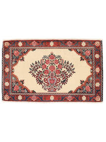  Hamadan Rug 61X102 Persian Wool Beige/Dark Red Small Carpetvista