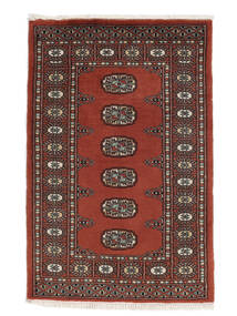 80X122 Pakistan Bokhara 2Ply Rug Oriental Dark Red/Black (Wool, Pakistan) Carpetvista