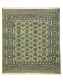  パキスタン ブハラ 2Ply 絨毯 192X210 ウール グリーン/ダークグリーン Carpetvista