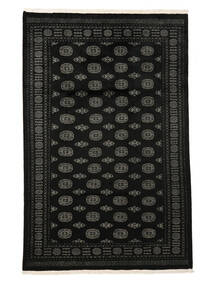 199X311 絨毯 パキスタン ブハラ 3Ply オリエンタル ブラック (ウール, パキスタン) Carpetvista