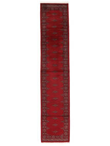  Pakistan Bokhara 3Ply Rug 78X379 Wool Dark Red/Black Small Carpetvista