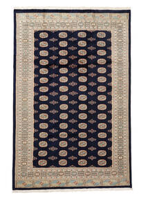 絨毯 パキスタン ブハラ 3Ply 199X303 ブラック/茶色 (ウール, パキスタン)