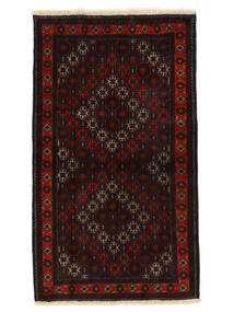 絨毯 ペルシャ バルーチ 99X172 ブラック/ダークレッド (ウール, ペルシャ/イラン)