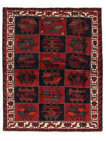 184X228 Alfombra Lori Oriental Negro/Rojo Oscuro (Lana, Persia/Irán)