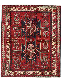 182X222 Tapete Lori Oriental Vermelho Escuro/Preto (Lã, Pérsia/Irão) Carpetvista