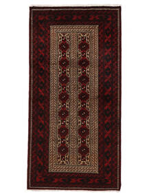  100X198 Baluch Rug Black/Brown Persia/Iran Carpetvista