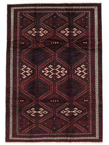  Persian Lori Rug 214X309 Black/Dark Red (Wool, Persia/Iran)