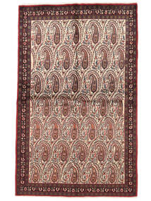 146X235 Afshar Shahre Babak Matta Orientalisk Mörkröd/Brun (Ull, Persien/Iran) Carpetvista