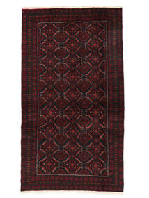  Persialainen Beluch Matot 89X158 Musta/Tummanpunainen Carpetvista