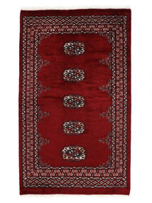 Pakistan Bokhara 3Ply Rug 93X153 Black/Dark Red Wool, Pakistan Carpetvista