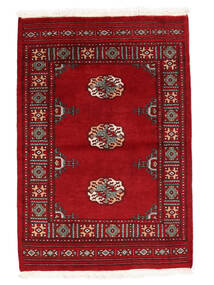 絨毯 オリエンタル パキスタン ブハラ 3Ply 95X138 ダークレッド/ブラック (ウール, パキスタン)