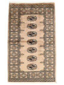 92X153 絨毯 パキスタン ブハラ 3Ply オリエンタル 茶色/ベージュ (ウール, パキスタン) Carpetvista