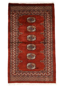  Pakistan Bokhara 3Ply Rug 91X153 Wool Dark Red/Black Small Carpetvista