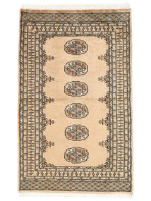 93X150 絨毯 パキスタン ブハラ 3Ply オリエンタル 茶色/ベージュ (ウール, パキスタン) Carpetvista