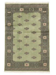 124X189 絨毯 オリエンタル パキスタン ブハラ 2Ply ダークグリーン/ダークイエロー (ウール, パキスタン) Carpetvista