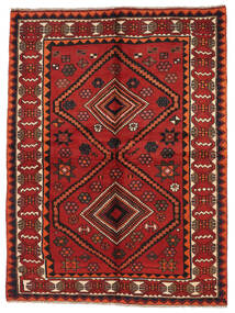 絨毯 ペルシャ ロリ 156X210 ダークレッド/ブラック (ウール, ペルシャ/イラン)