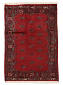 124X177 絨毯 オリエンタル パキスタン ブハラ 2Ply ダークレッド/ブラック (ウール, パキスタン) Carpetvista