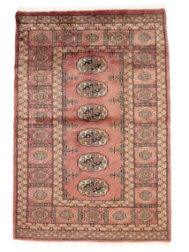 絨毯 オリエンタル パキスタン ブハラ 3Ply 99X146 茶色/ダークレッド (ウール, パキスタン)