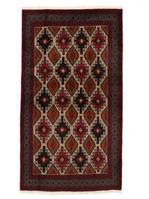 絨毯 オリエンタル バルーチ 102X183 ブラック/茶色 (ウール, ペルシャ/イラン)