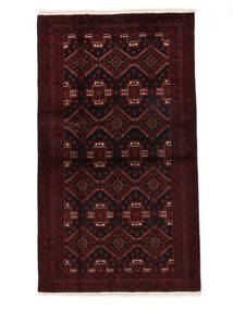 110X190 Χαλι Beluch Ανατολής Μαύρα/Σκούρο Κόκκινο (Μαλλί, Περσικά/Ιρανικά) Carpetvista