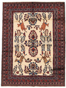  Persischer Afshar Teppich 162X218 Schwarz/Beige (Wolle, Persien/Iran)