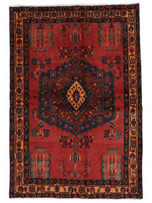 絨毯 ペルシャ アフシャル 164X239 ブラック/ダークレッド (ウール, ペルシャ/イラン)