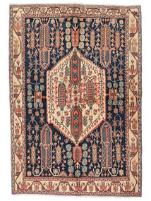 158X226 絨毯 オリエンタル アフシャル 茶色/ブラック (ウール, ペルシャ/イラン) Carpetvista