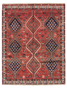 Alfombra Oriental Afshar 148X191 Rojo Oscuro/Negro (Lana, Persia/Irán)