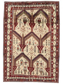  Orientalischer Afshar Teppich 197X287 Braun/Dunkelrot Wolle, Persien/Iran Carpetvista