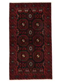 111X198 Tapete Oriental Balúchi Preto/Vermelho Escuro (Lã, Pérsia/Irão) Carpetvista