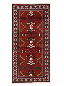  Persian Baluch Rug 95X191 Dark Red/Black Carpetvista