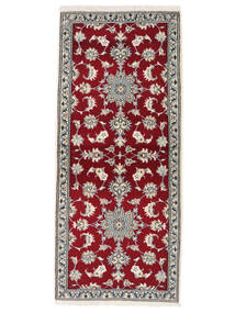  Persialainen Nain Matot Matto 80X188 Käytävämatto Tummanpunainen/Ruskea (Villa, Persia/Iran)