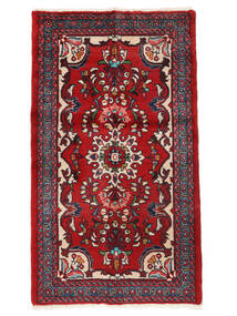絨毯 オリエンタル リリアン 73X122 ダークレッド/ブラック (ウール, ペルシャ/イラン)