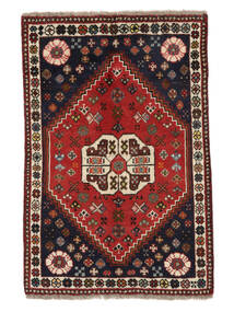 絨毯 ペルシャ カシュガイ 74X110 ブラック/ダークレッド (ウール, ペルシャ/イラン)